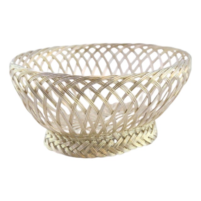 Basket Shaped Silver Wire Ring For Sale