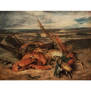 1940s After Eugene Delacroix Still Life First Edition Swiss Lithograph For Sale