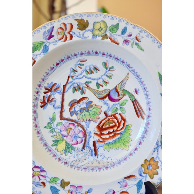 Mid 19th Century Mason's Ironstone Chinoiserie Dinner Plate For Sale - Image 5 of 5