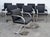 Set 8 Attributed to Mies Van Der Rohe for Knoll Stainless Steel Brno Chairs Black Leather 1977 For Sale In Miami - Image 6 of 18