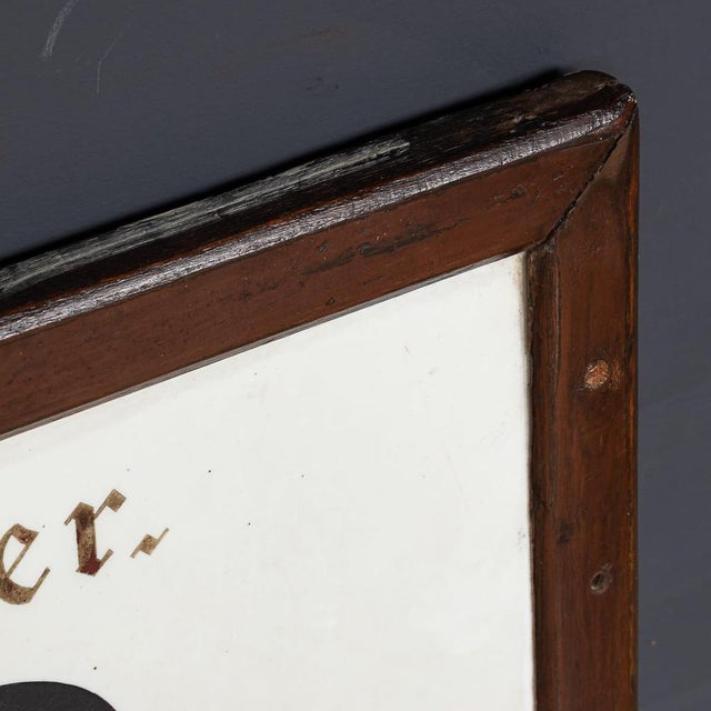 Antique 20th century framed enamelled london street sign, created for strand, wc2 (central london, westminster). This sign...