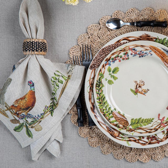 Juliska Woven Navy Napkin Ring Chairish