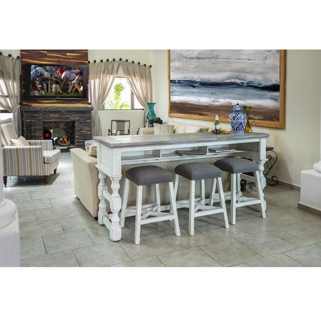 Rustic Stonegate Counter Height Console Table For Sale - Image 3 of 3