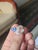 Modern Set in 18k Gold, 4.78 Carats Morganite, Blue Sapphires & Diamonds Cocktail Ring, Us Size 7 For Sale - Image 3 of 9