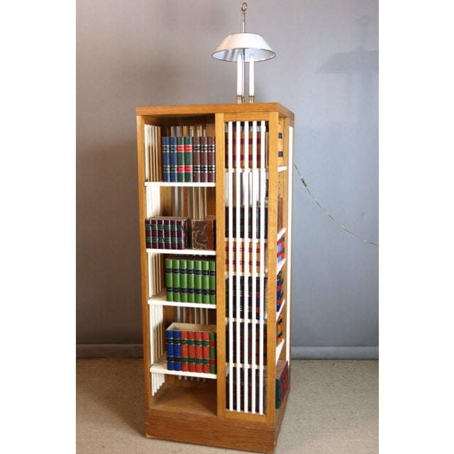 1970s Large Rotating Bookcase, 1970s For Sale - Image 5 of 13