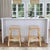 This backless stool measures 30" high, so it sits at just the right height for your bar seating. It has an intricately...