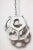 Mid-Century Modern 1960s Preben Dahl Style White Enameled Steel Hanging Pendant For Sale - Image 3 of 9