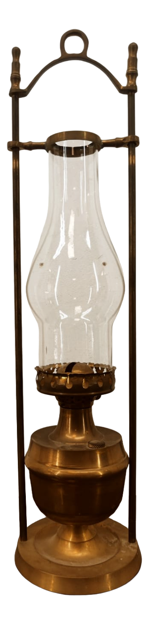 Vintage Oil Lamp with Glass