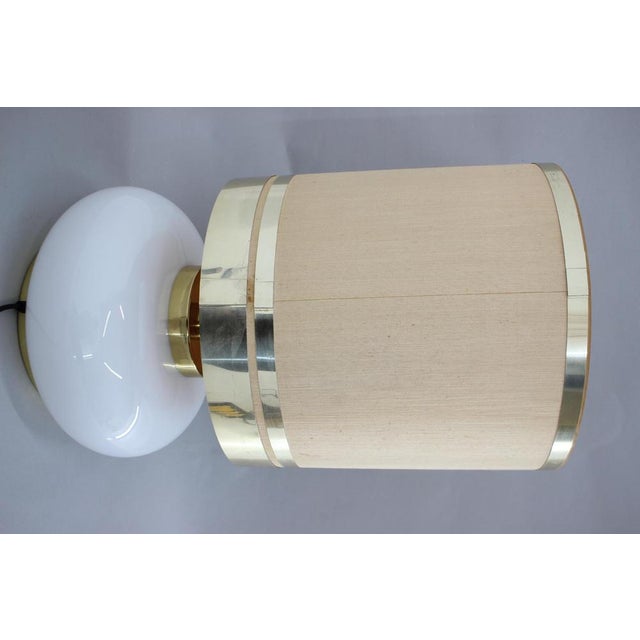Large Glass and Brass Table Lamp, Italy, 1970s For Sale - Image 10 of 18
