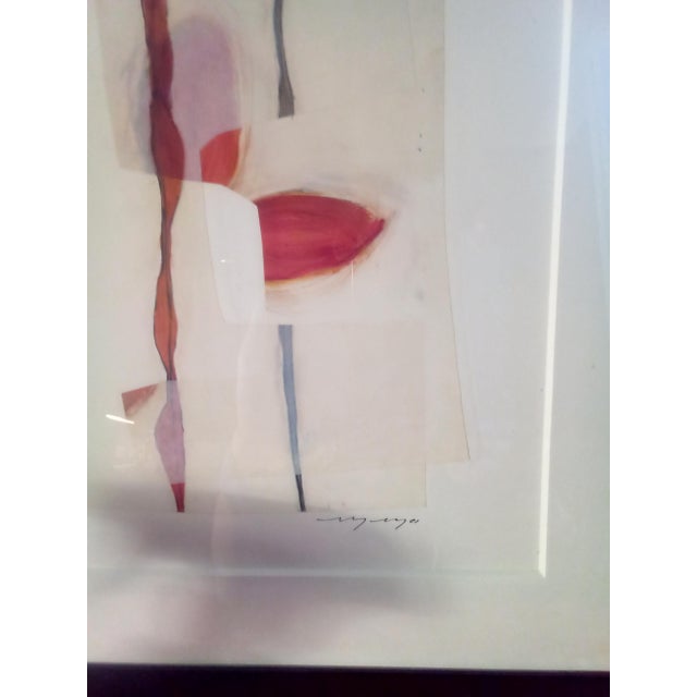 Contemporary Mary Mackey Mythos Flagship Piece With Watercolor, Ink and Paper Collage Minimalist Abstract For Sale - Image 3 of 8
