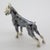 1980s Vintage Italian Handmade Sterling Silver 925 Boxer Dog Figurine Large Solid Figurine Miniature Sculpture For Sale - Image 5 of 10