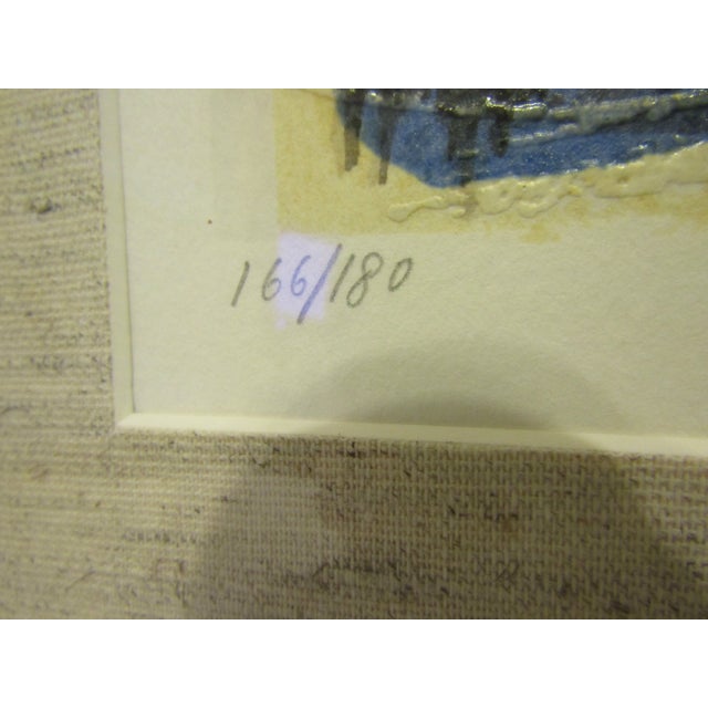 Paper "the Model" Limited Edition Serigraph by Avinoam Kosowsky, Signed 166/180, Framed For Sale - Image 7 of 8