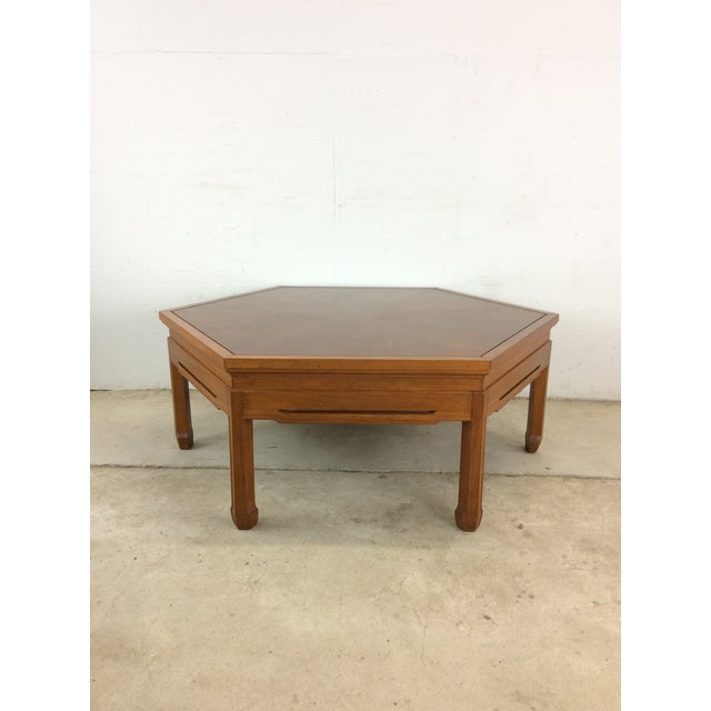 Wood Mid Century Modern Solid Teak Tea Table With Four Stools For Sale - Image 7 of 12