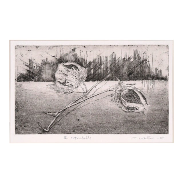 "Ii Cottonballs" - Intaglio Print by Tomoya Uchida For Sale