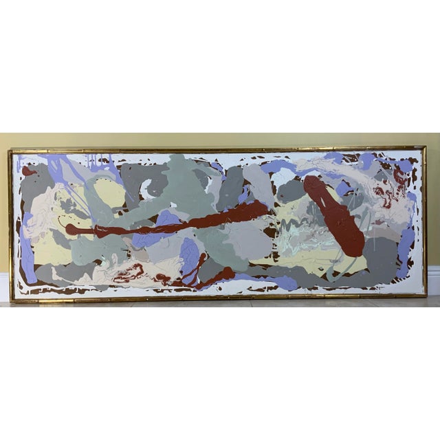 "Sideview 1" Contemporary Abstract Mixed-Media Painting by Joseph Malekan, Framed For Sale - Image 12 of 13