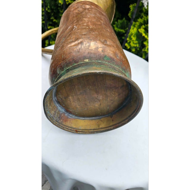 Brass and Copper Water Jug ​​for Umbrellas and Flowers, 1920s For Sale - Image 6 of 7