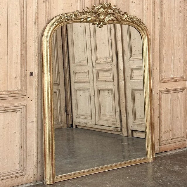 19th Century French Napoleon III Period Gilded Mirror represents the regal style that was born during the reign of...
