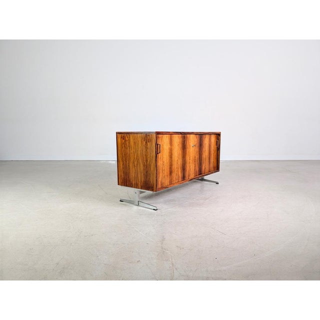 Mid-Century Modern Vintage Sideboard in Rosewood, 1950 For Sale - Image 3 of 14