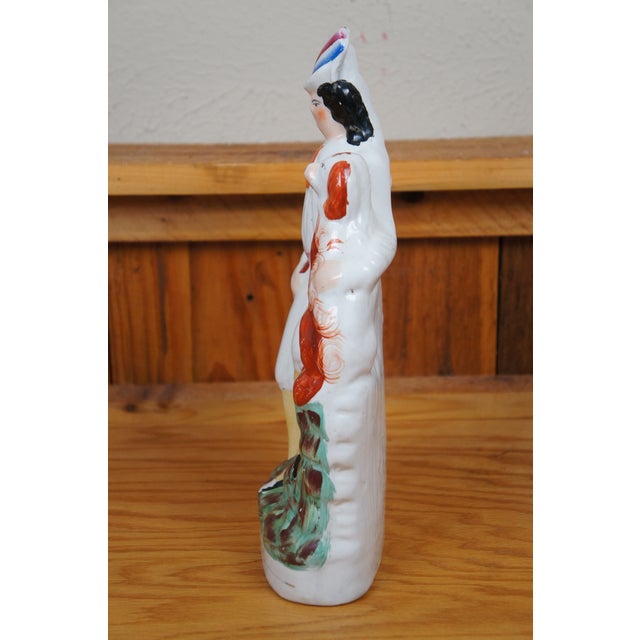 Antique Staffordshire Troubadour Man & King Charles Spaniel Figurine For Sale - Image 6 of 12