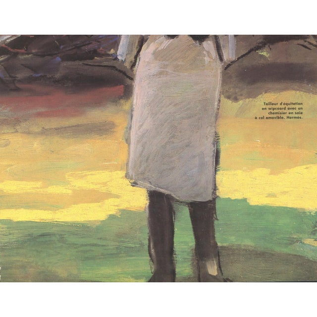 Contemporary 1986 French Vintage Hermes Fashion Print for the Equestrian Who Loves Horses For Sale - Image 3 of 4