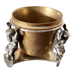 1860s Thomas Latham & Ernest Morton Sheffield Silverplated Dwarf Form Salt Cellar