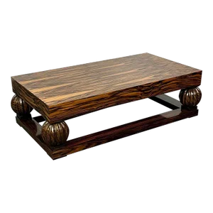 Émile-Jacques Ruhlmann French Art Deco Style Rectangular Coffee Table, Macassar