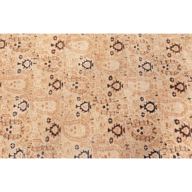 Indian Large Antique Indian Agra Rug For Sale - Image 3 of 10