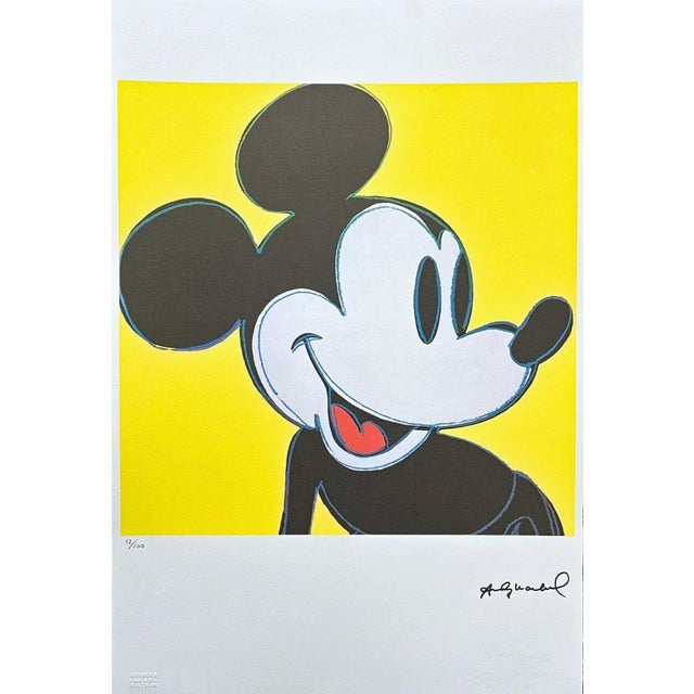 After Andy Warhol, Mickey Mouse Yellow, 1980s, Lithograph For Sale