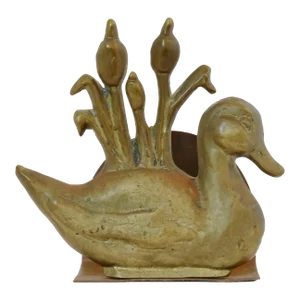 1970s Brass Duck Letter Holder