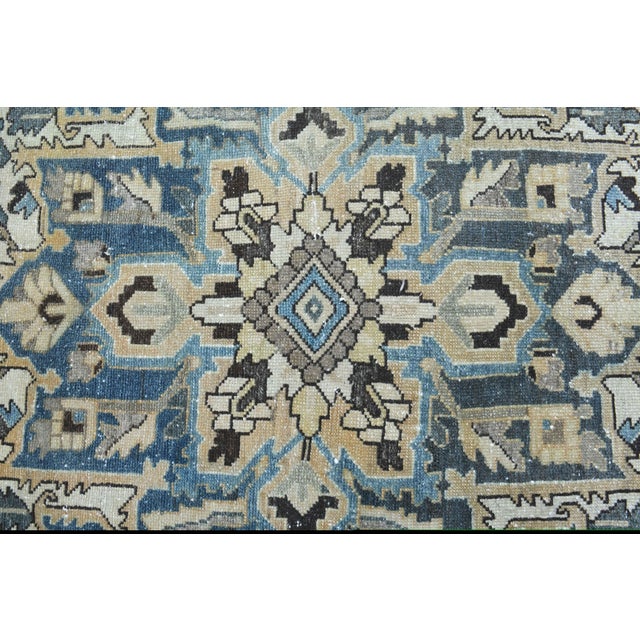 1970s Vintage Persian Handmade Wool Cotton Light Brown Area Rug For Sale - Image 9 of 11