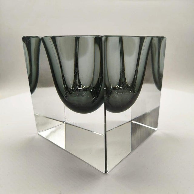 Rare Cube Ashtray or Catch-All in Murano Glass by Flavio Poli for Seguso, 1960s For Sale - Image 14 of 18