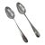 Antique Pair Irish Dublin Sterling Silver Serving Gravy Spoons John Pittar 1780 For Sale