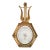 Antique French Charles X Giltwood Lyre Barometer and Thermometer, Binda, Verdun For Sale