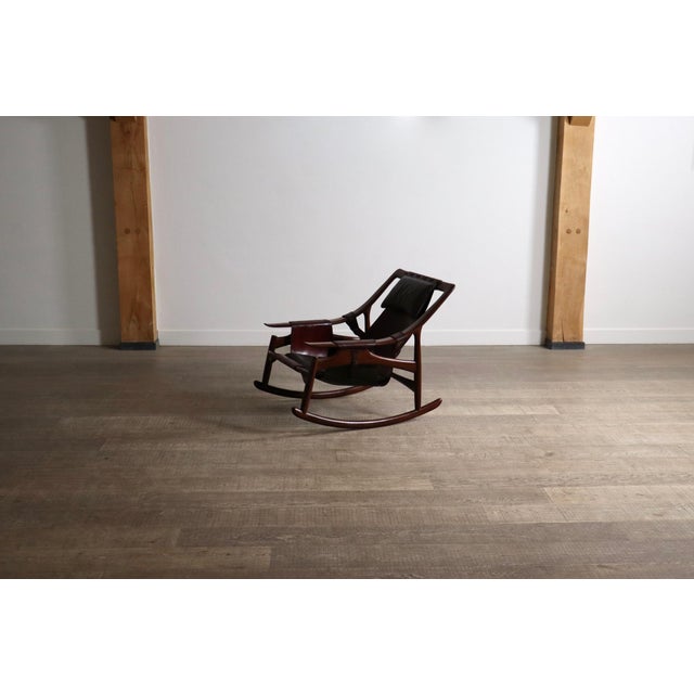 Set of Rocking Chair and Ottoman from Liceu de Artes e Ofícios, Brazil, 1960s For Sale - Image 14 of 18