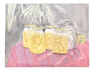 Vintage Original Still Life Watercolor Painting 1970’s