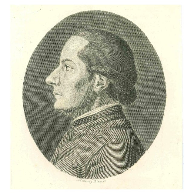 Thomas Holloway, Portrait, Original Etching, 1810 For Sale