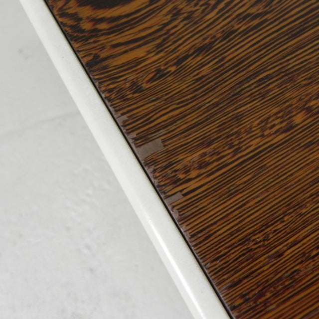 Mid-Century Modern Vintage Coffee Table with Wooden Wenge Top, 1960s For Sale - Image 3 of 16