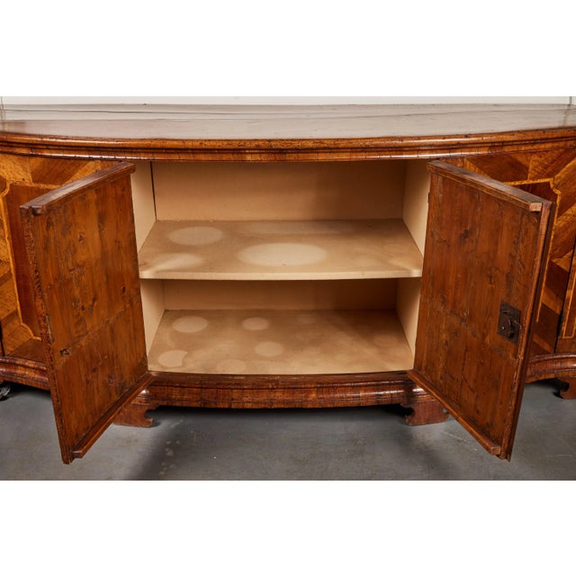 Wood Mid 19th Century, Bow Front Buffet For Sale - Image 7 of 8