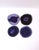 A beautiful set of four (4) purple amethyst hue agate cocktail, Champagne, or any drink coasters. A great addition to any...