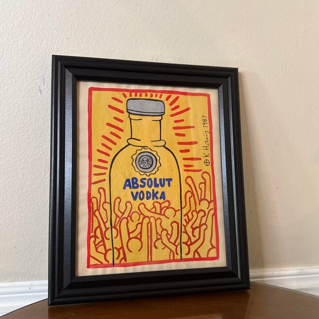 Add a bold splash of street art history to your space with this framed art print inspired by the iconic style of Keith...