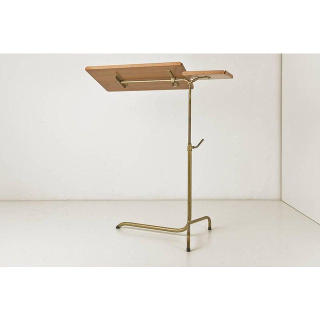 1920s Height-Adjustable Side Table from Hausmann A.G., Switzerland, 1920s For Sale - Image 5 of 18