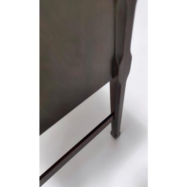 Vintage Postmodern Italian Walnut Nightstand, 1970s For Sale - Image 11 of 12