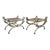 Benches With Upholstered Cushions Pair For Sale
