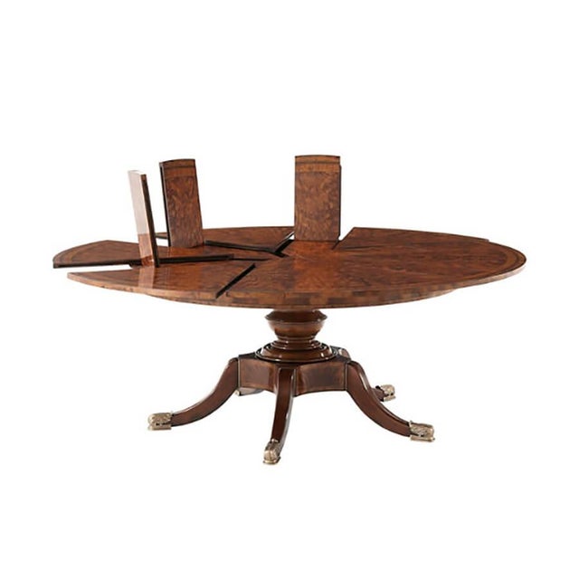Regency Mahogany Extension Dining Table For Sale In Greensboro - Image 6 of 16