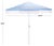 Modern Lucerna 9 Ft Crank Umbrella, Baby Blue Stripe/White Pole For Sale - Image 3 of 9