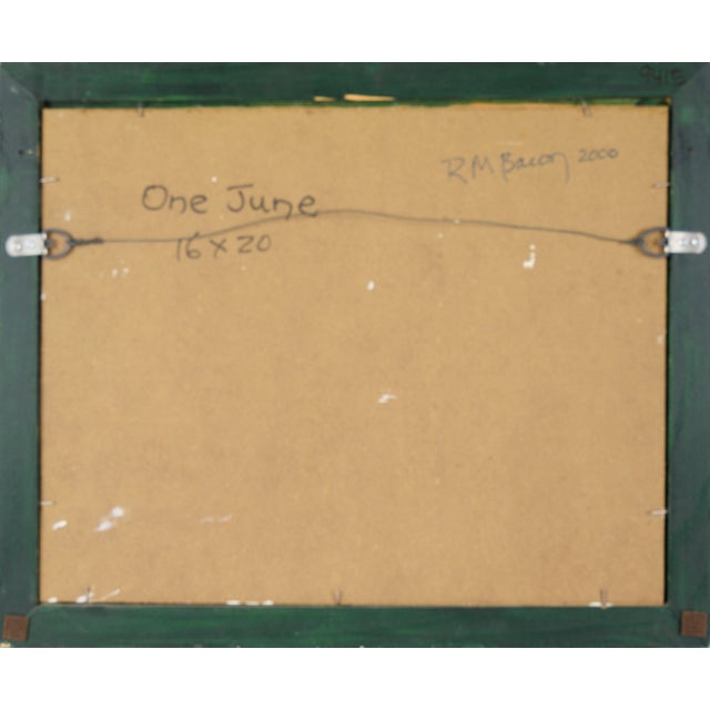 Paper "One June" - Original Oil on Masonite by Richard M Bacon For Sale - Image 7 of 7