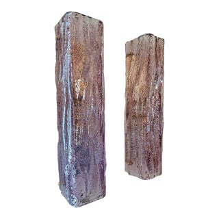 Murano Lavender Granola Glass Sconces For Sale