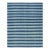 Rug & Kilim's Contemporary Dhurrie Rug in Blue Geometric Stripes - 5x8 For Sale