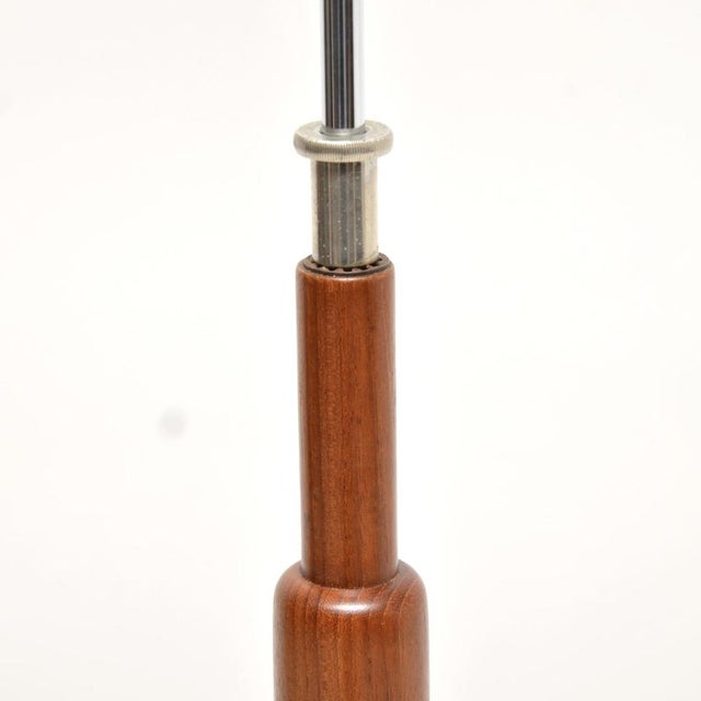 Vintage Danish Teak Rise and Fall Floor Lamp, 1960s For Sale - Image 4 of 8