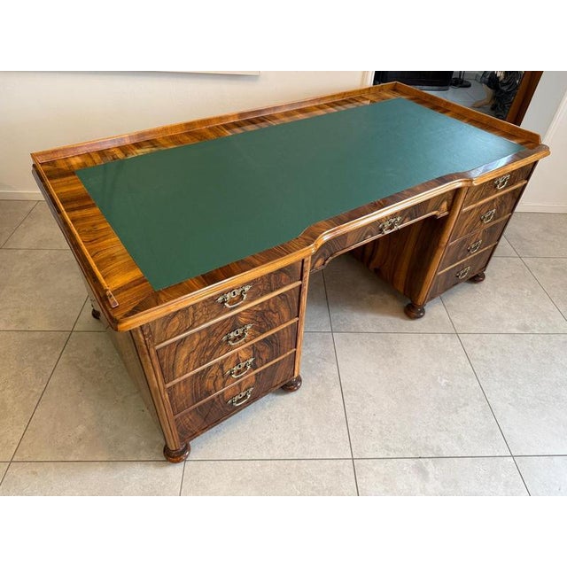 Large Biedermeier Desk with Leather For Sale - Image 13 of 18